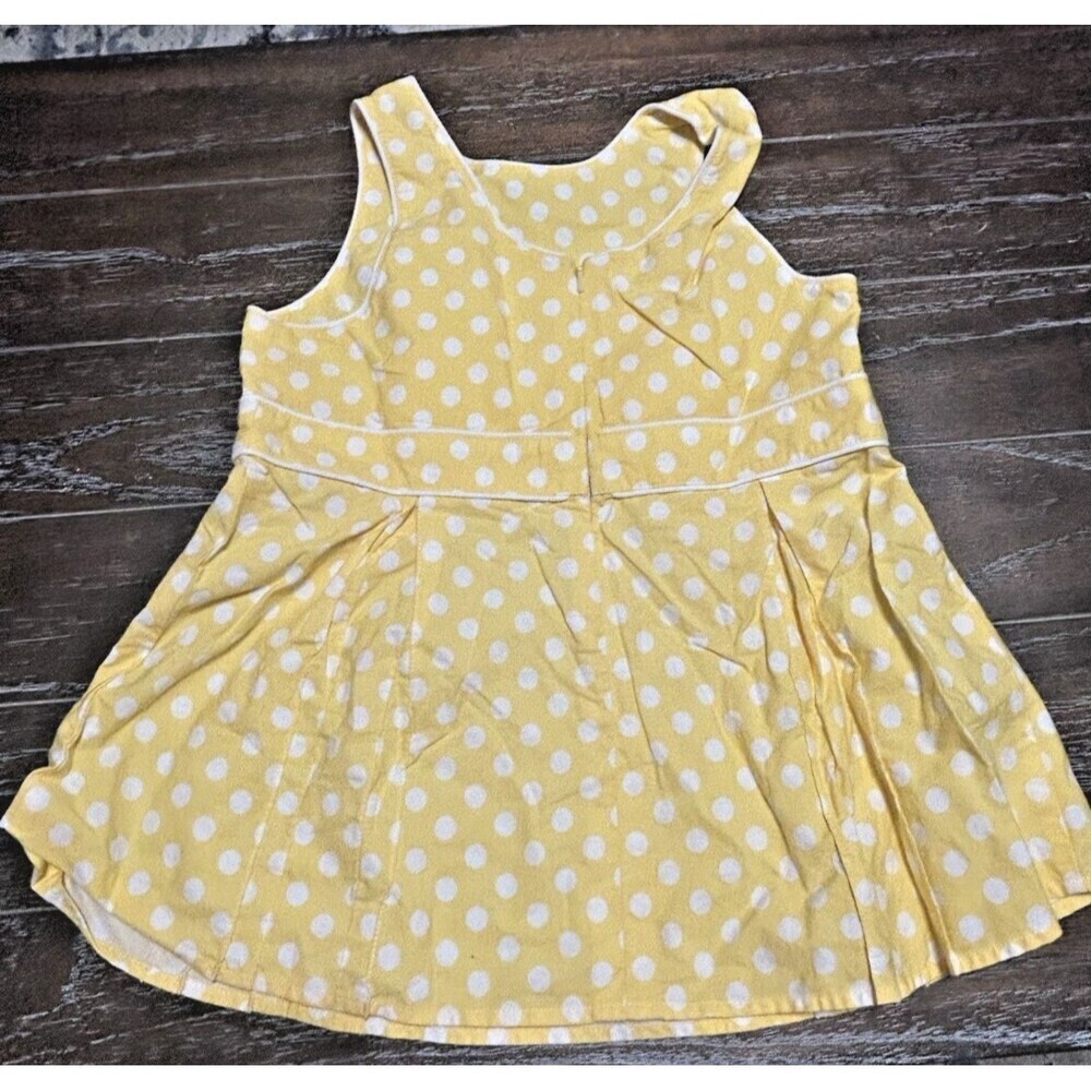 Gymboree Girls Yellow & White Daisy Dot Pleated Tank  Size 10 - Picture 2 of 4